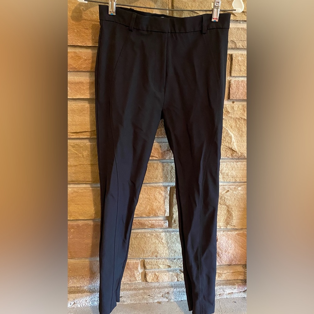 Sandro Paris Moto Women's Ankle Zipper Black Leggings